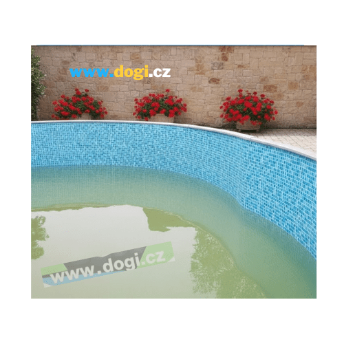 Luxusní bazénová fólie Mosaic pro kruhový bazén 4,6 x 1,2 m