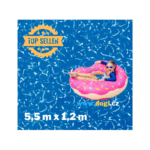 Instalovaná fólie Waves v bazénu 5,5 x 1,2 m.