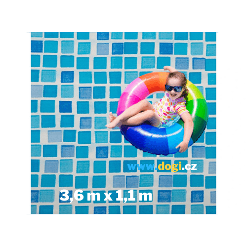 Luxusní bazénová fólie Mosaic pro kruhový bazén 3,6 x 1,1 m