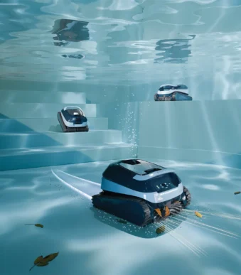 Dolphin EON 120d čistící dno, stěny i vysoké schody bazénu současně