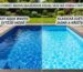 Výběr bazénové fólie - srovnání barvy vody Galaxy Aqua Waves vs světle modrá